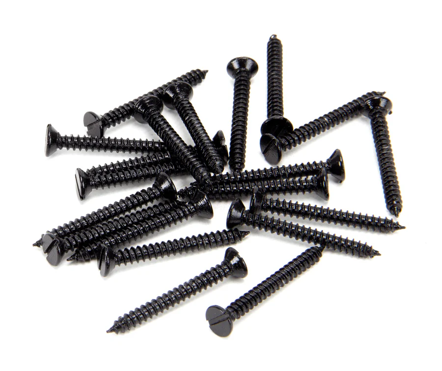 FTA 33432 BLACK 6 X 1&frac14; COUNTERSUNK SCREWS (25)