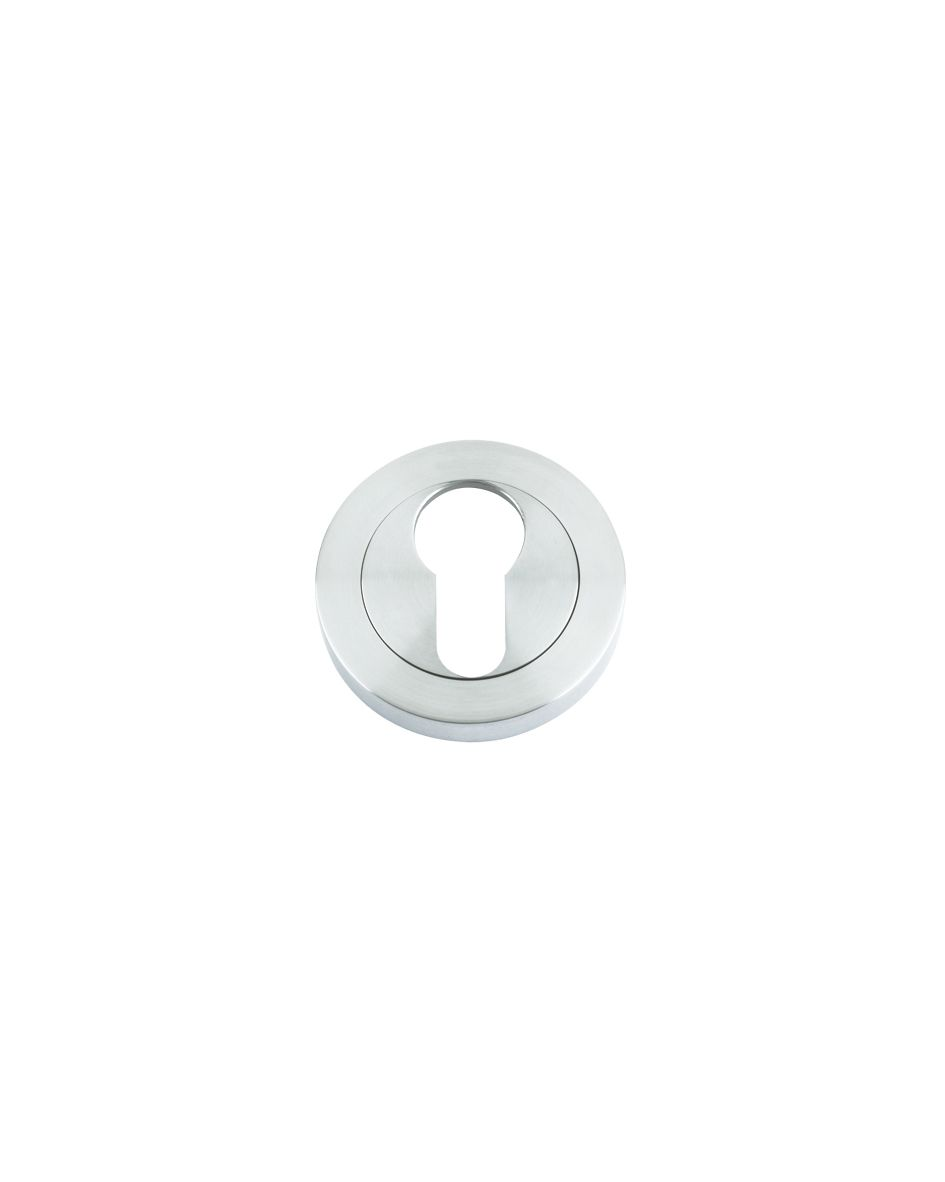 ESCUTCHEON EURO PROFILE 50MM DIA SATIN CHROME