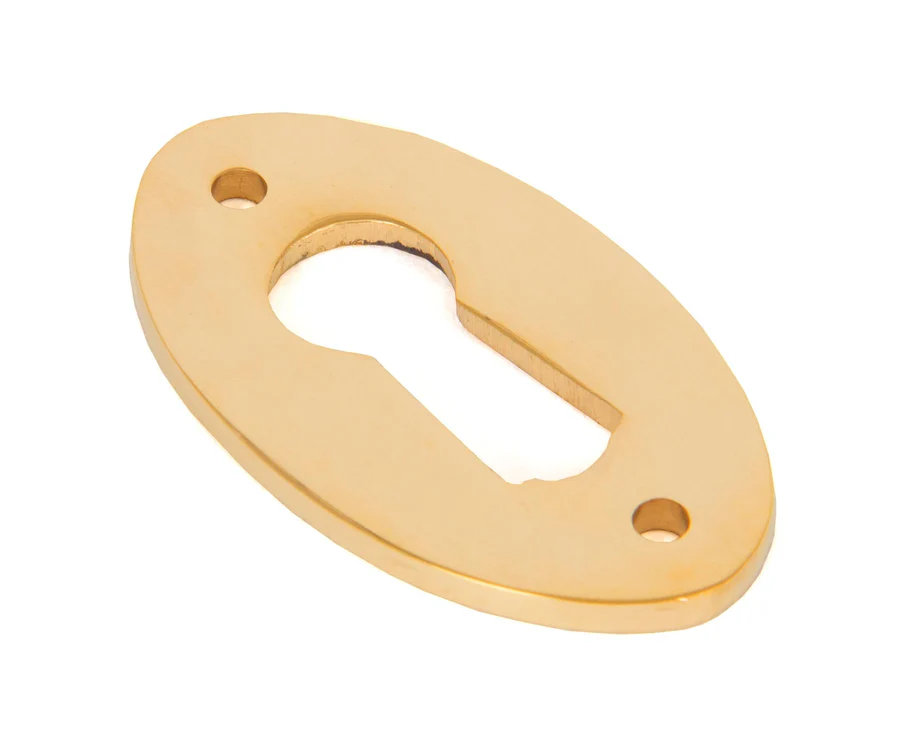 FTA 91927 POLISHED BRONZE OVAL ESCUTCHEON