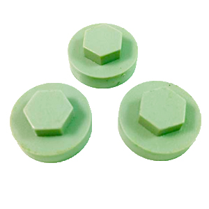 HEX-WASHER COLOUR CAP 16MM OLIVE GREEN