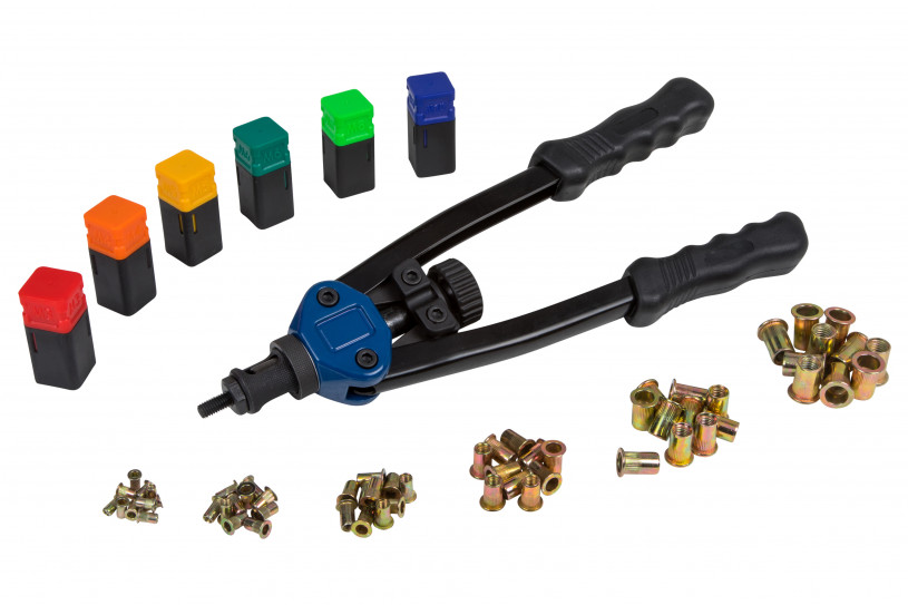 RIVET NUT INSTALLATION KIT M3-M10 (TOOL + 10PCS EACH M3-M10 RIVNUTS)