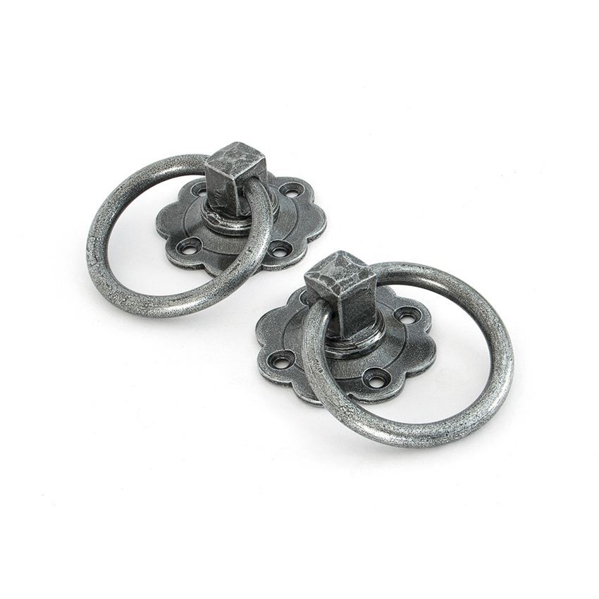 FTA 33689 PEWTER RING TURN HANDLE SET