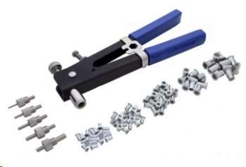 RIVET & RIVNUT INSTALLATION KIT (TOOL + 86PCS M3 - M8 NUTS)