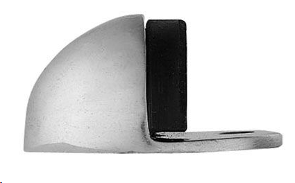 OVAL FLOOR MOUNTED DOOR STOP 45MM POLISHED CHROME