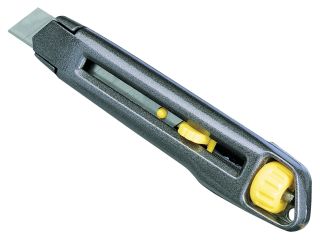 STANLEY HEAVY DUTY 18MM SNAP-OFF UTILITY KNIFE (RETRACTABLE & LOCKABLE BLADE)