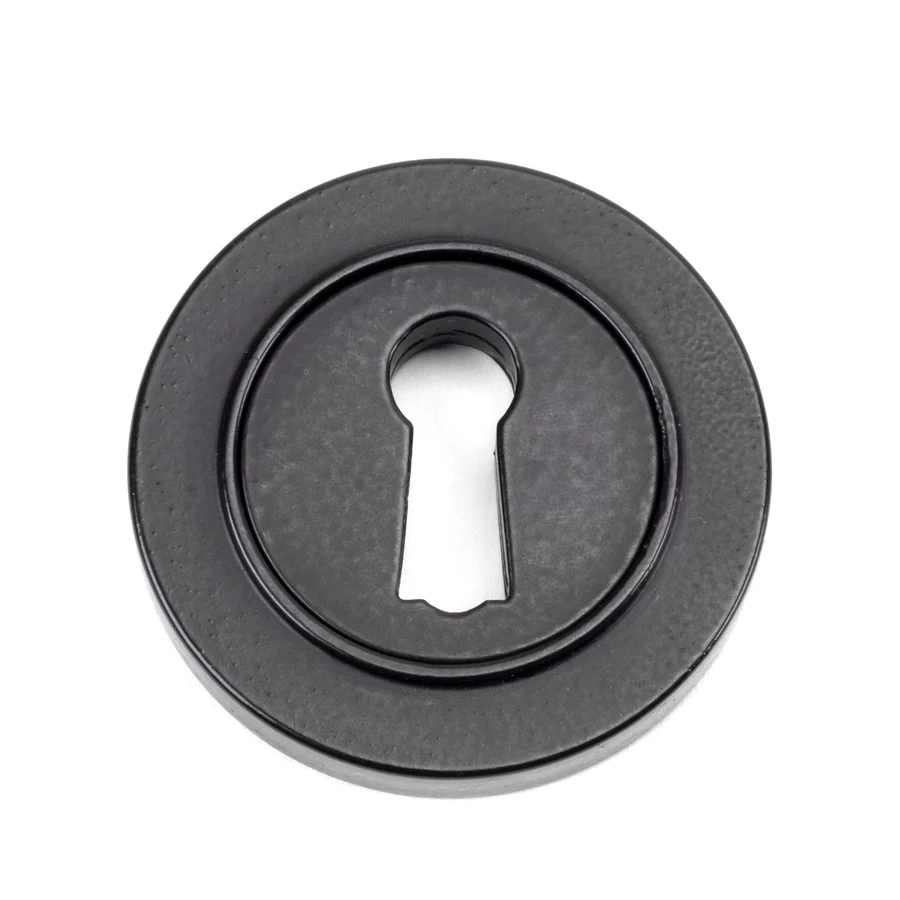 FTA 49536 MATT BLACK ROUND ESCUTCHEON (PLAIN)