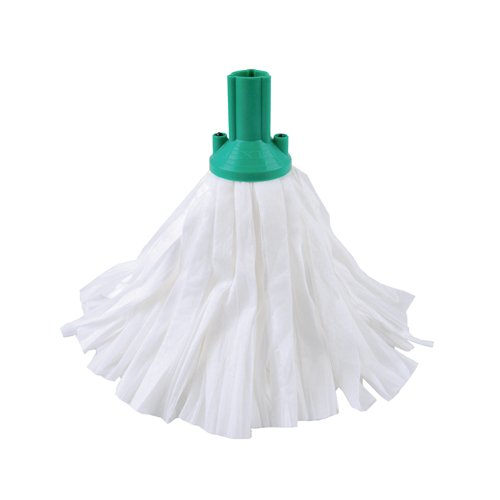 EXEL BIG WHITE MOP HEAD GREEN (PACK OF 10)