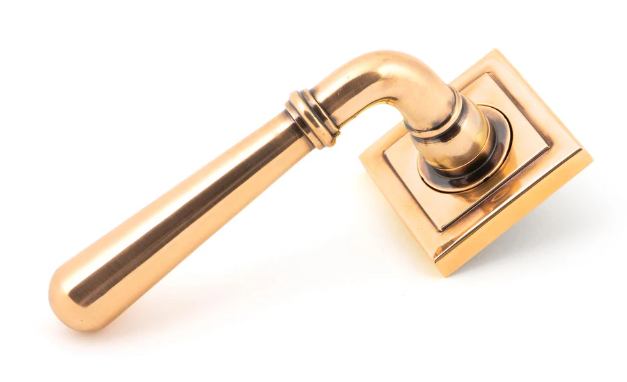 FTA 46068 POLISHED BRONZE NEWBURY LEVER ON ROSE SET (SQUARE)