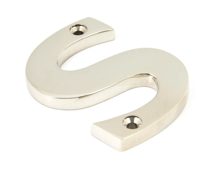 FTA 90303S POLISHED NICKEL LETTER S