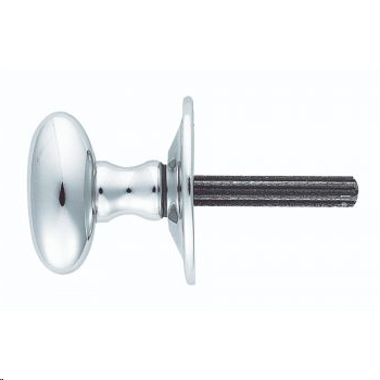 OVAL RACKBOLT THUMBTURN 38MM POLISHED CHROME