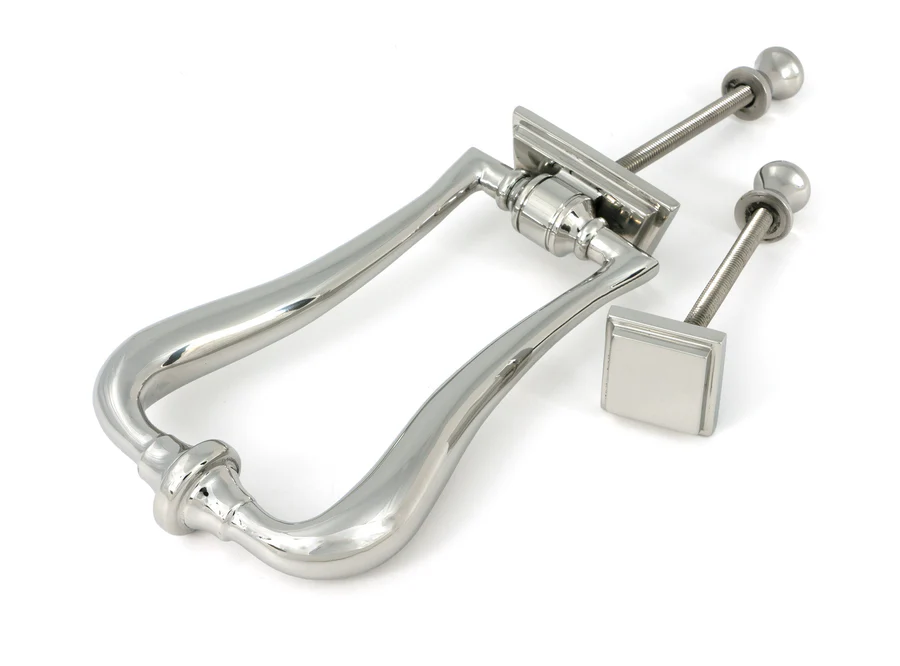 FTA 46939 POLISHED MARINE SS (316) SLIMLINE ART DECO DOOR KNOCKER