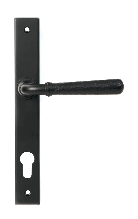 FTA 46388 MATT BLACK HAMMERED NEWBURY SLIMLINE ESPAG. LOCK SET