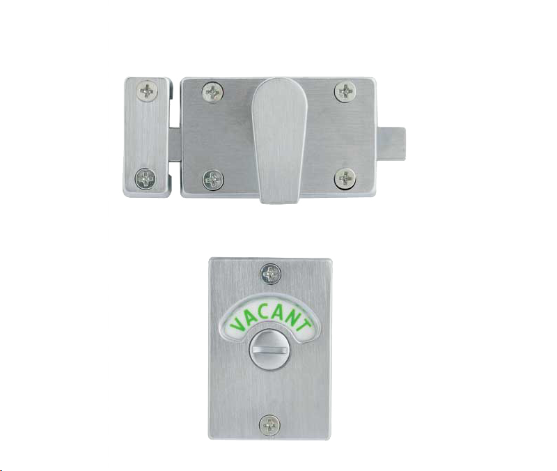 TOILET/BATHROOM INDICATOR BOLT SATIN CHROME