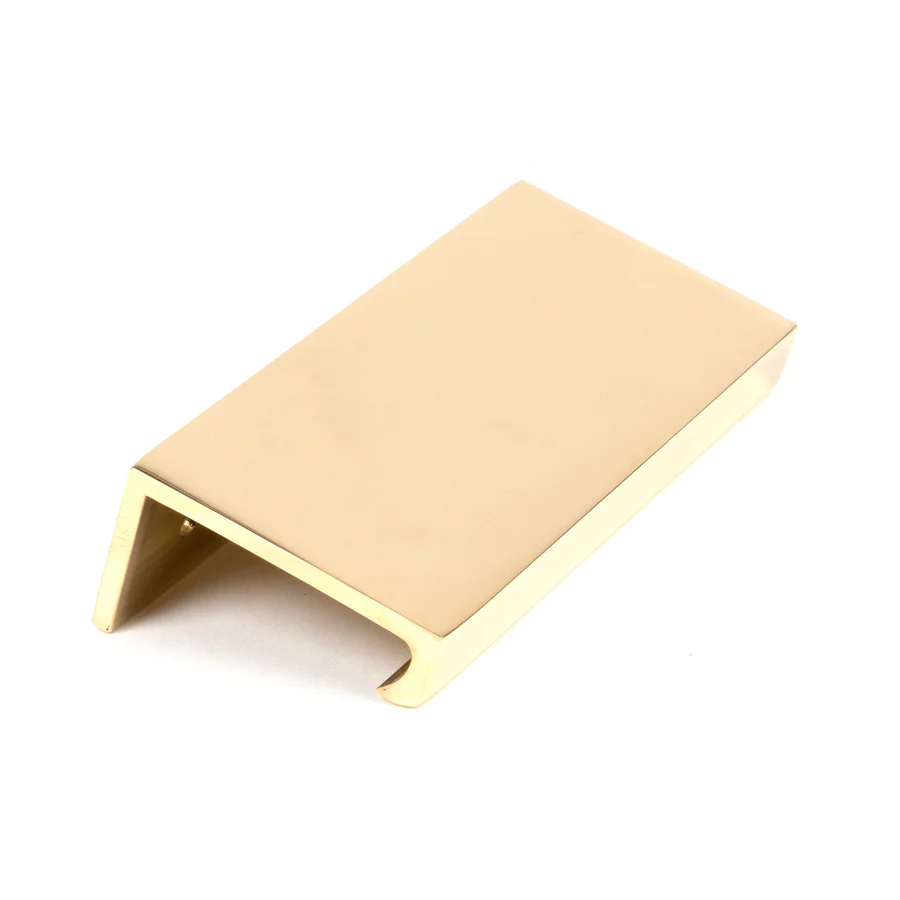 FTA 50675 POLISHED BRASS 100MM PLAIN EDGE PULL