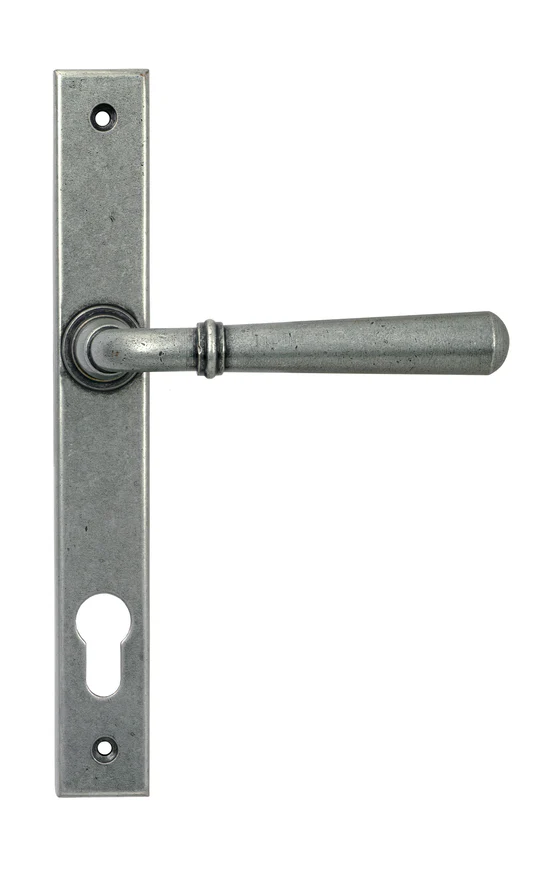 FTA 46414 PEWTER NEWBURY SLIMLINE LEVER ESPAG. LOCK SET