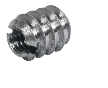 SCREW-IN INSERT  INTERNAL THREAD M4 X 8MM  (ZINC ALLOY) SCREWDRIVER SLOT