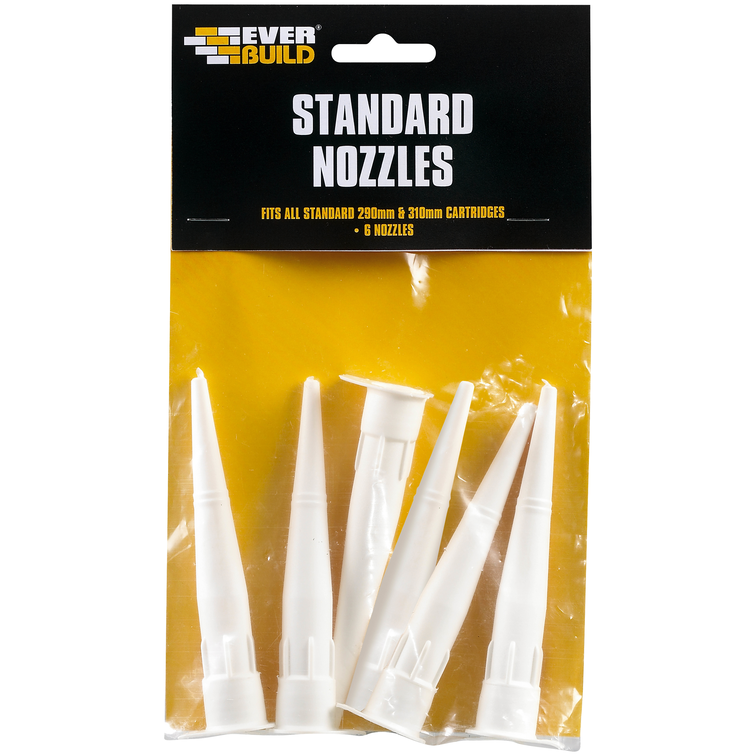 SPARE STANDARD SILICONE NOZZLES (PACK OF 6)