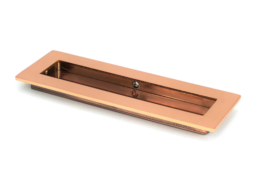 FTA 50136 POLISHED BRONZE 175MM PLAIN RECTANGULAR PULL