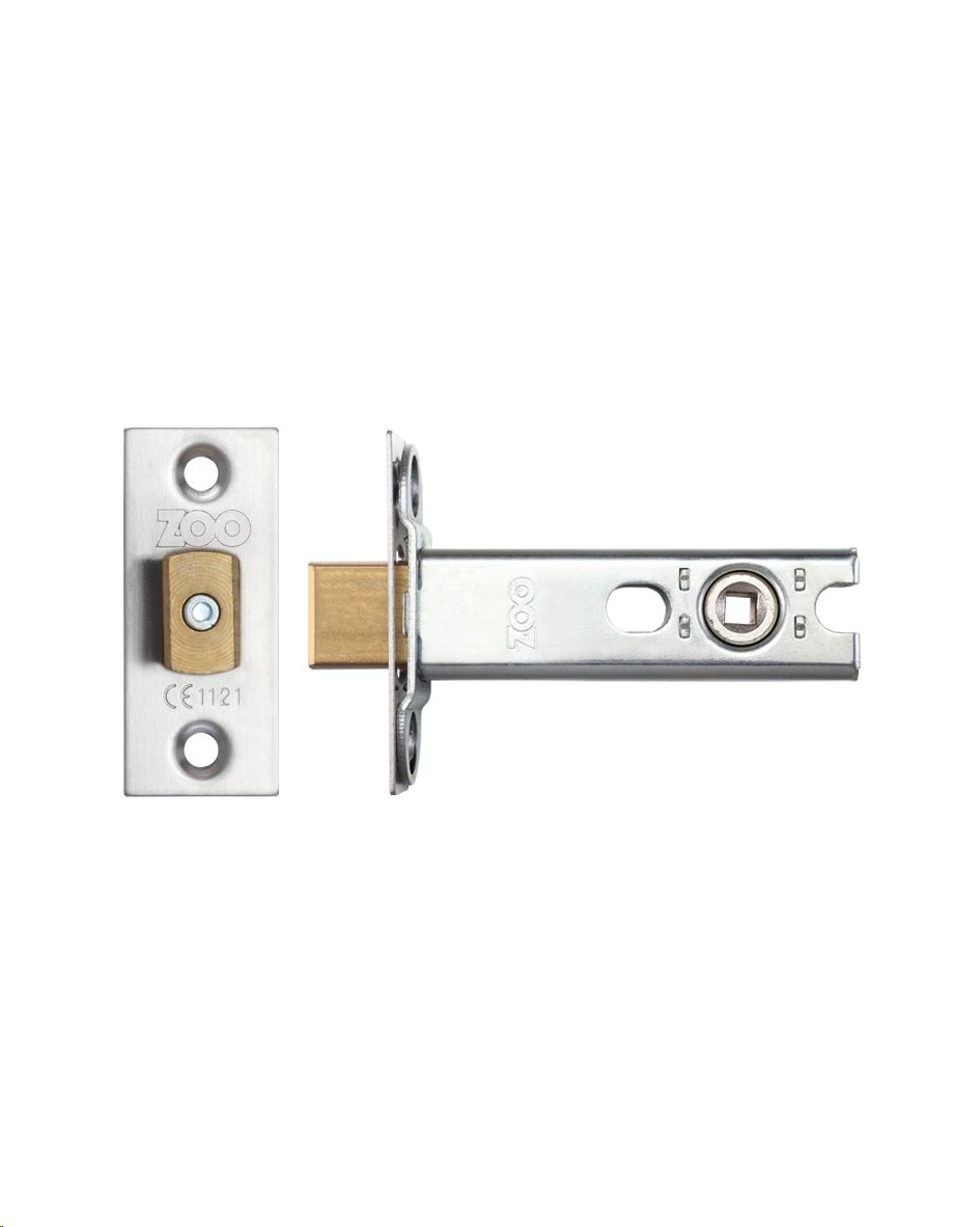TUBULAR BATHROOM DEADBOLT  76MM (3") SATIN STAINLESS STEEL