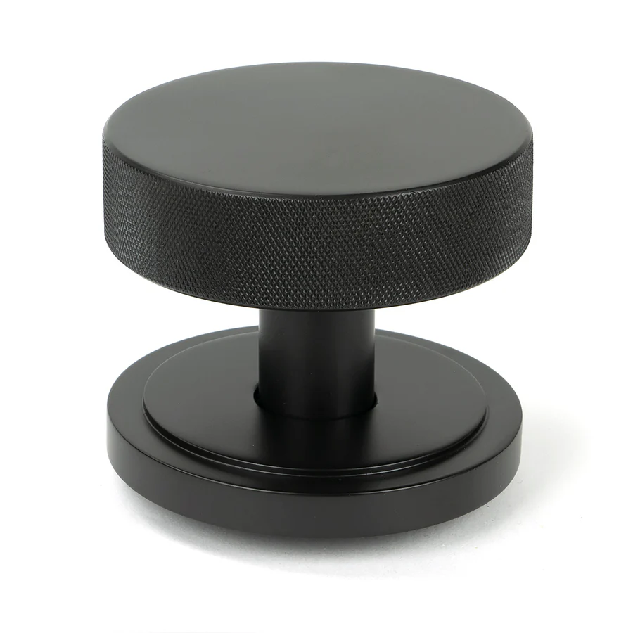 FTA 46787 AGED BRONZE BROMPTON MORTICE/RIM KNOB SET (ART DECO)