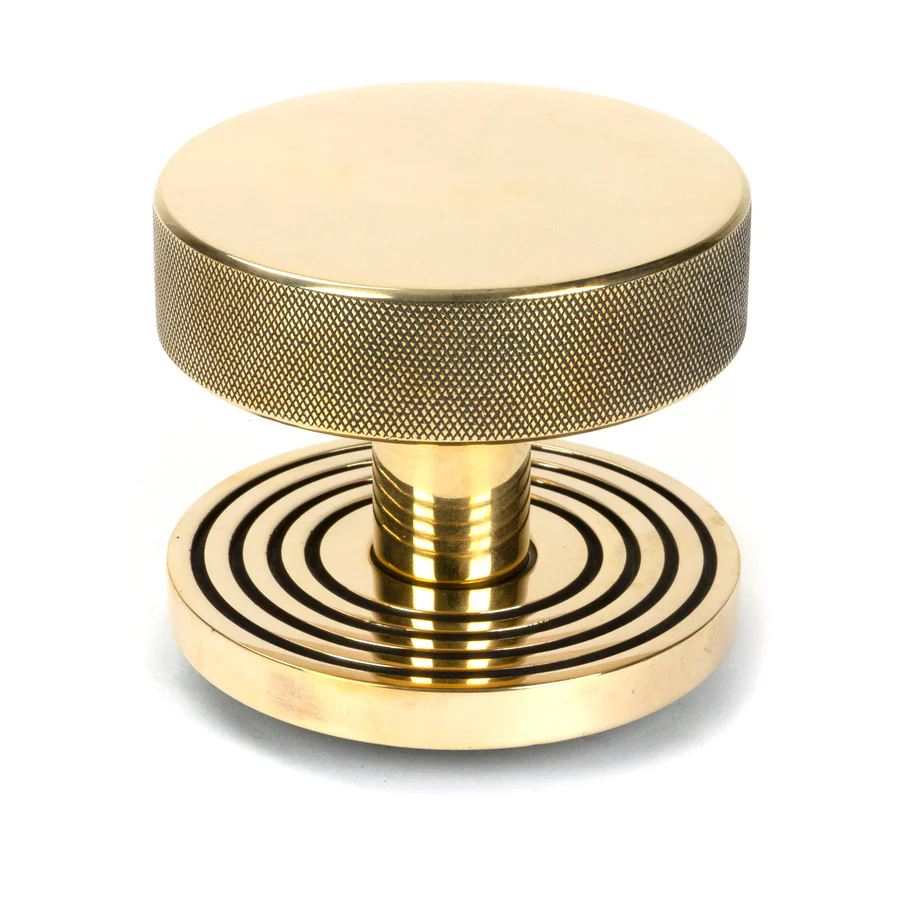 FTA 46736 AGED BRASS BROMPTON CENTRE DOOR KNOB (BEEHIVE)