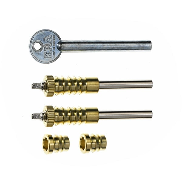 ERA SASH WINDOW SCREW LOCKS  BRASS (PACK OF WITH KEY)