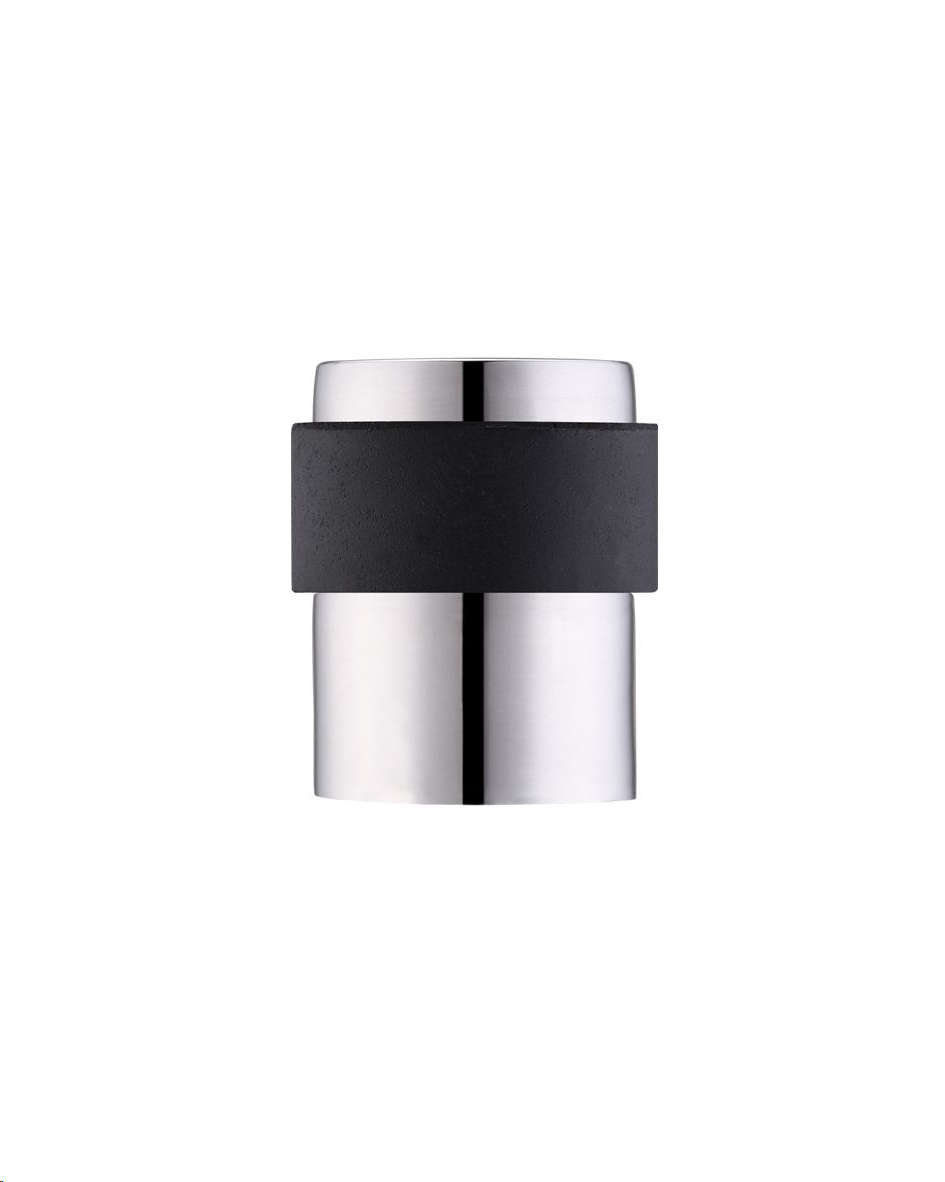 ROUND FLOOR MOUNTED DOOR STOP 35 X 40MM POLISHED STAINLESS STEEL