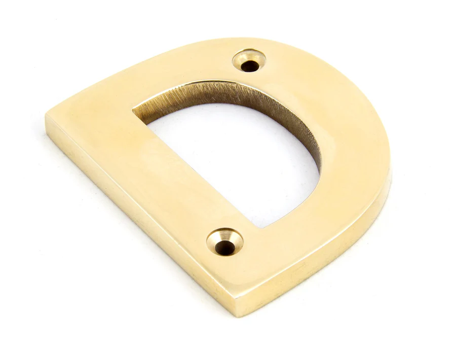 FTA 83801D POLISHED BRASS LETTER D
