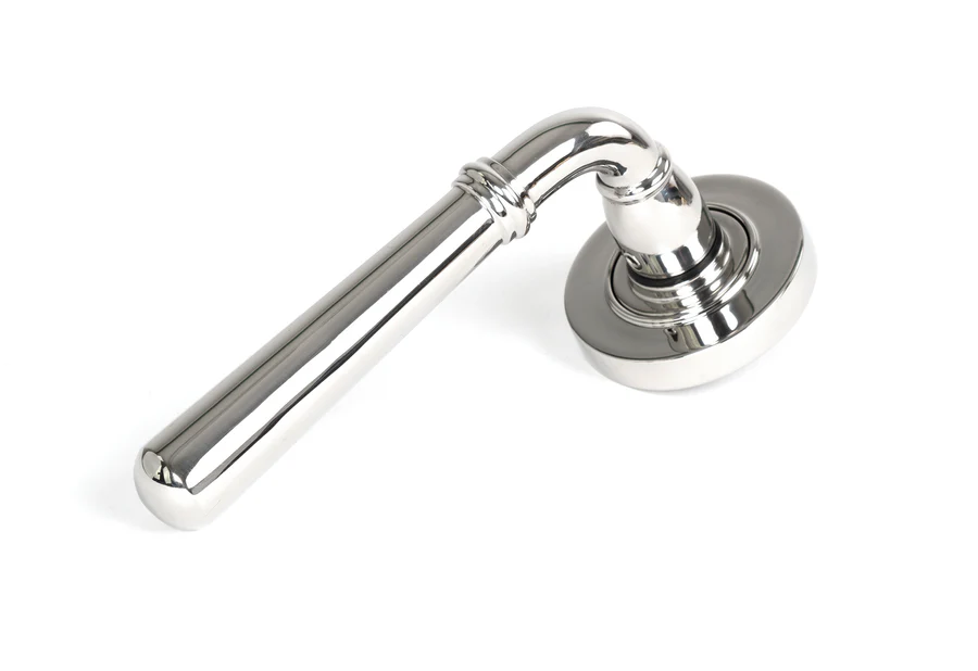 FTA 46540 POLISHED MARINE SS (316) NEWBURY LEVER ON ROSE SET (PLAIN) - UNSPRUNG