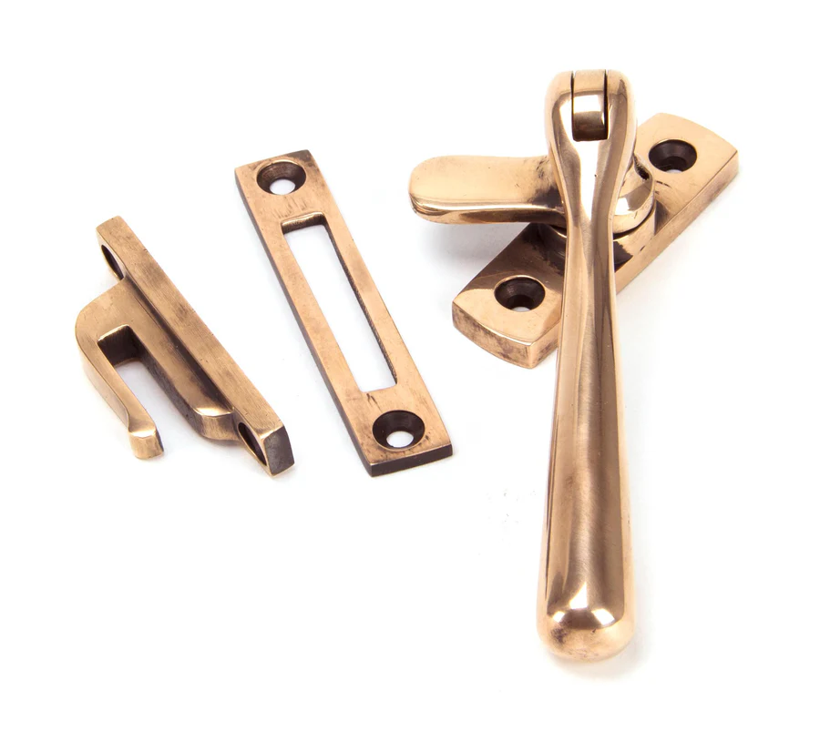 FTA 91944 POLISHED BRONZE LOCKING REEDED FASTENER
