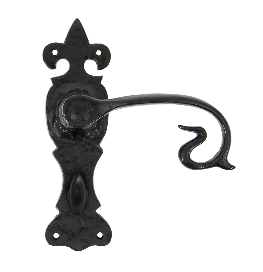 FTA 83695 BLACK CURLY LEVER BATHROOM SET