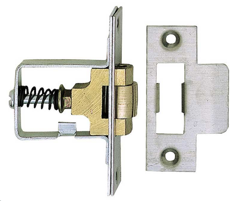HEAVY DUTY ADJUSTABLE ROLLER LATCH 32 X 45MM SATIN STAINLESS STEEL