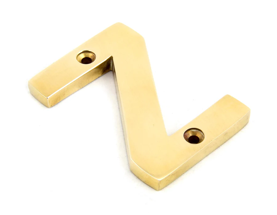 FTA 83801Z POLISHED BRASS LETTER Z