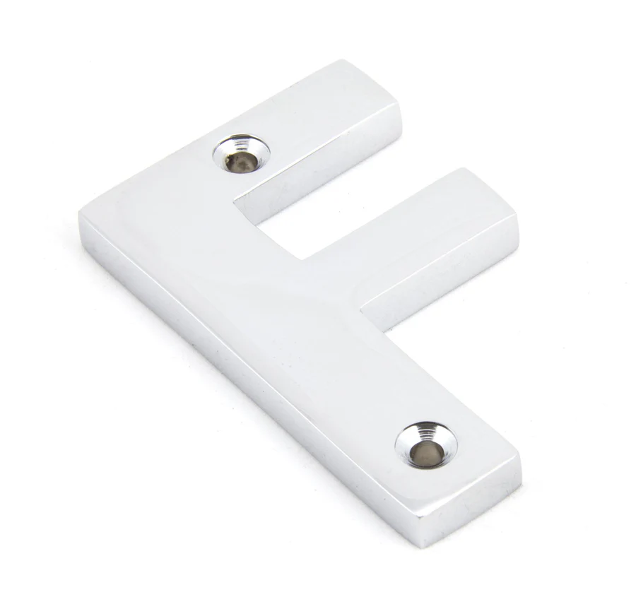 FTA 83802F POLISHED CHROME LETTER F