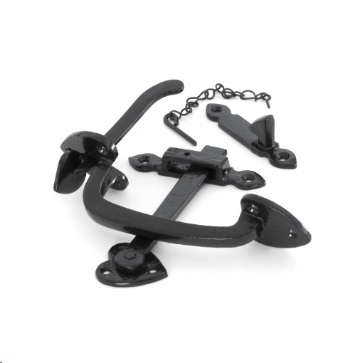 FTA 33321 BLACK CAST THUMBLATCH SET WITH CHAIN