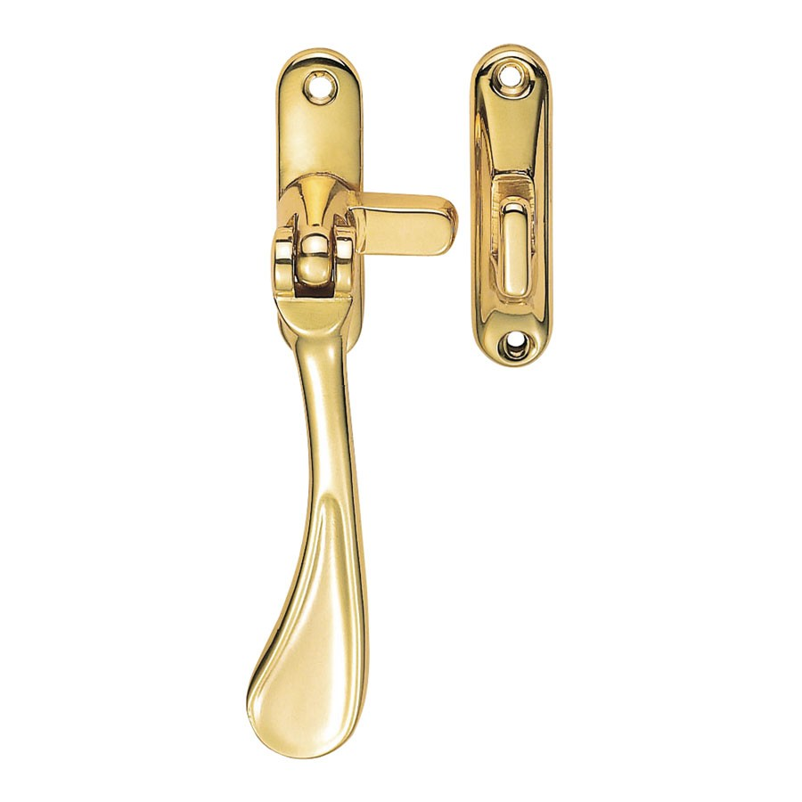 VICTORIAN CASEMENT FASTENER 57 X 13MM POLISHED BRASS