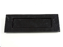 PLAIN LETTER PLATE 250MM X 75MM (10" X 3") BLACK ANTIQUE