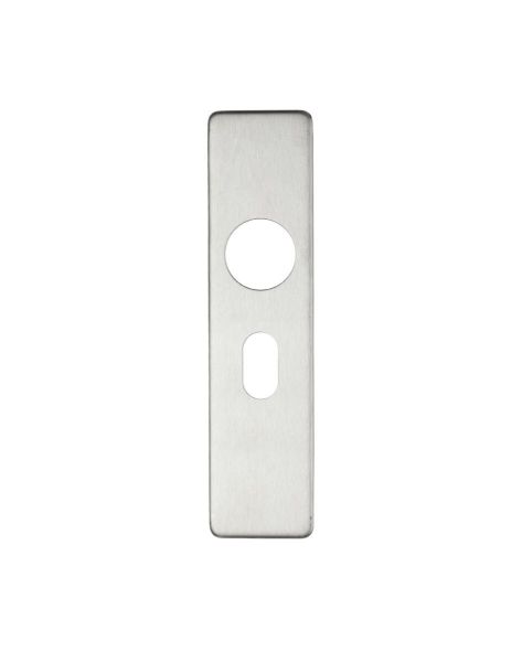 OVAL PROFILE COVER PLATES 45 X 180MM FOR 19MM RTD LEVER SATIN STAINLESS STEEL (PAIR)