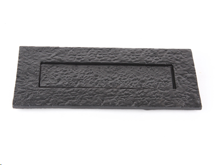 PLAIN LETTER PLATE 254MM X 102MM (10" X 4") BLACK ANTIQUE