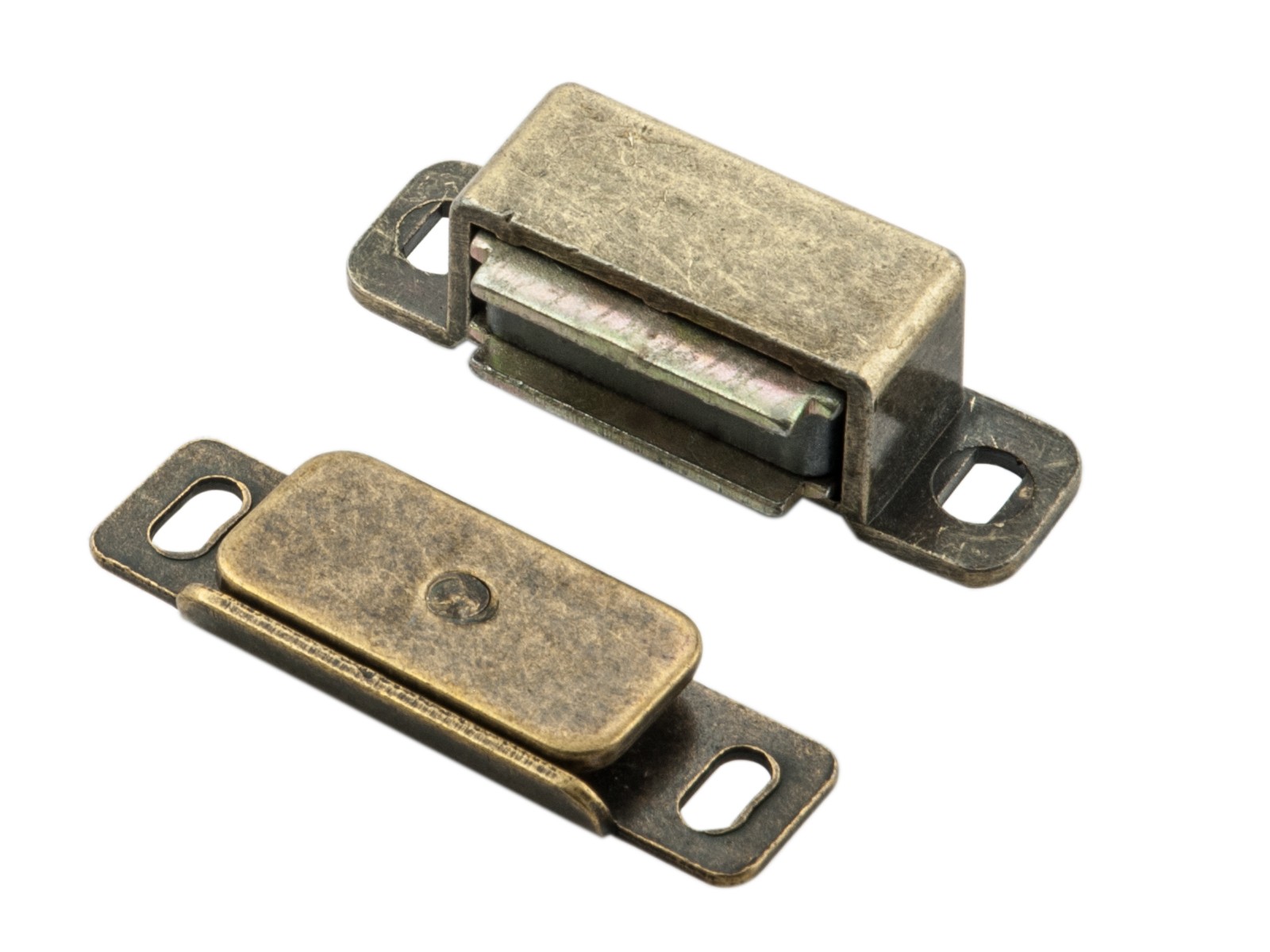ARCHITECTURAL MAGNETIC CATCH 46 X 15 X 14MM (6KG PULL) FLORENTINE BRONZE