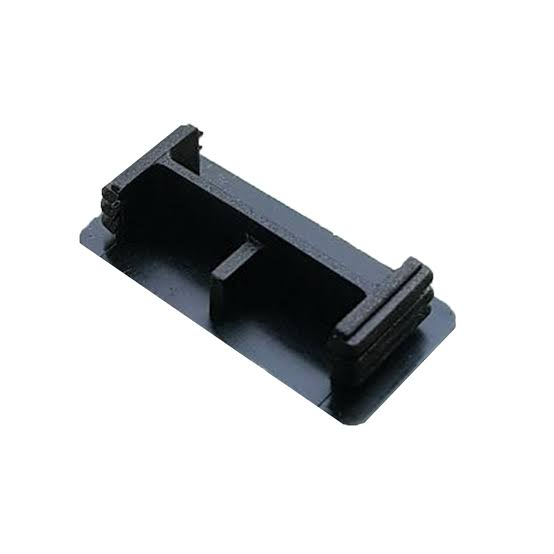CHANNEL END CAP - BLACK PVC 21MM