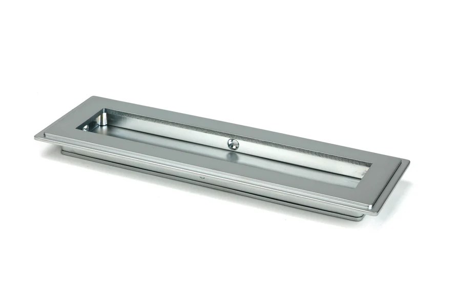 FTA 50636 SATIN CHROME 175MM ART DECO RECTANGULAR PULL