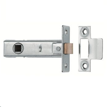 TUBULAR MORTICE LATCH 64MM (2 1/2") ELECTRO BRASSED