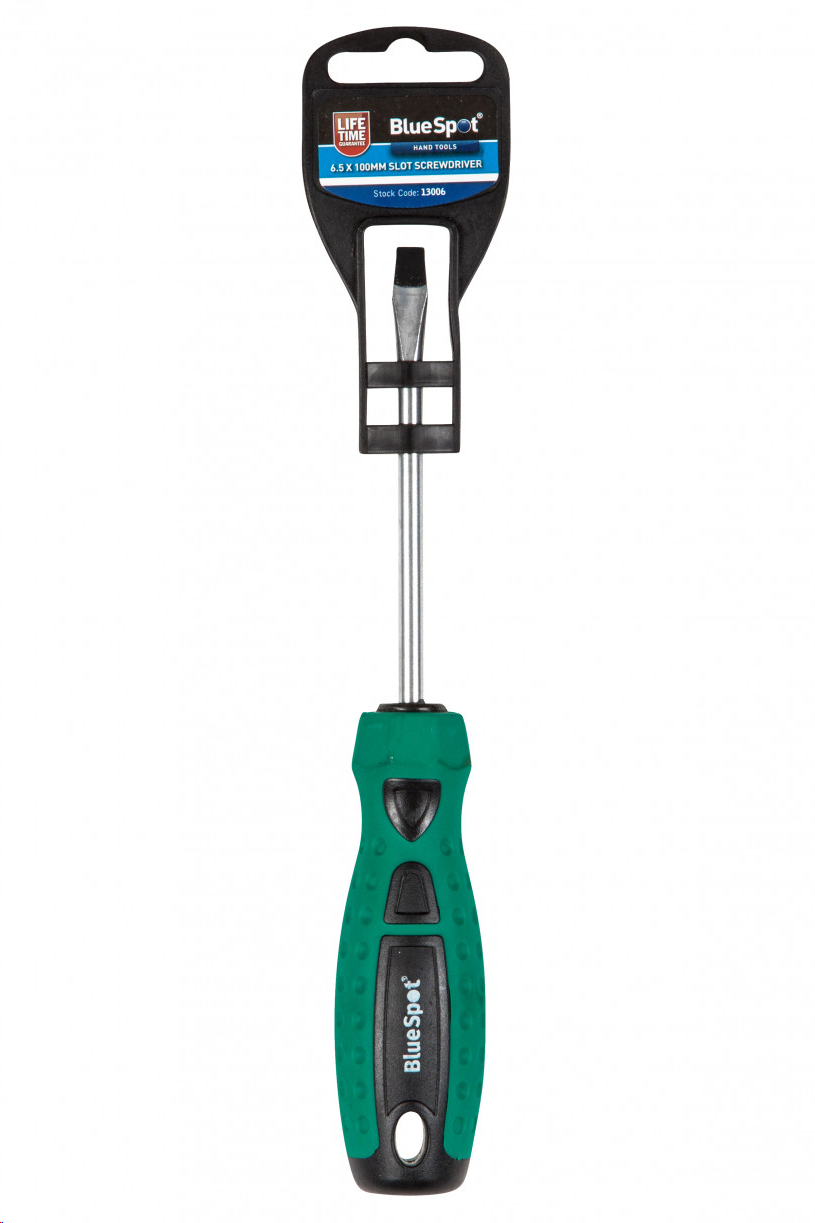 SOFT GRIP SCREWDRIVER SLOTTED 6.5MM X 100MM
