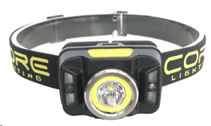 CORE LED RE-CHARGEABLE HEADLIGHT 320 LUMENS (DUAL RED & WHITE LEDS)