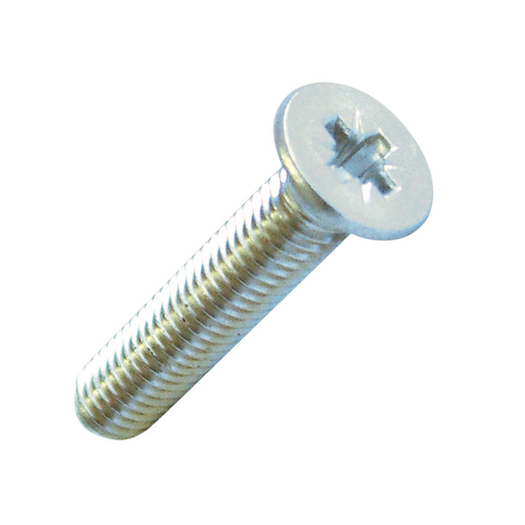 CSK MACHINE SCREW - POZI A2 STAINLESS STEEL M 6 X 100