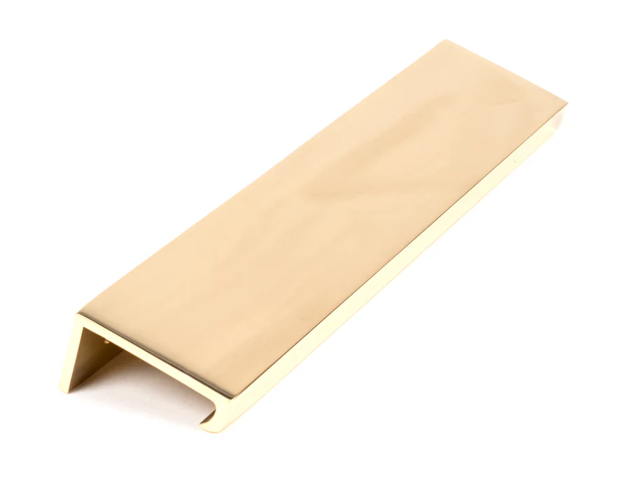 FTA 50676 POLISHED BRASS 200MM PLAIN EDGE PULL