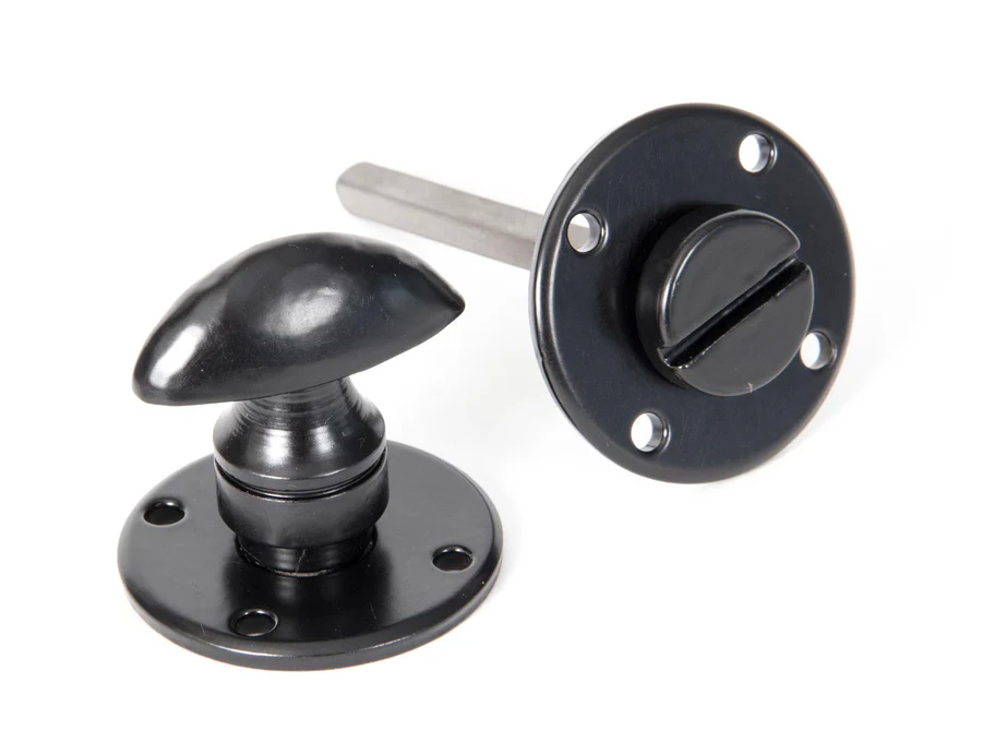FTA 33382 BLACK ROUND BATHROOM THUMBTURN