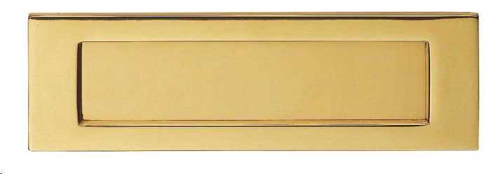 PLAIN VICTORIAN LETTER PLATE 305 X 103MM (12" X 4") POLISHED BRASS