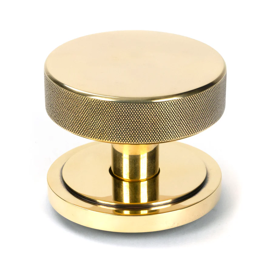 FTA 46735 AGED BRASS BROMPTON CENTRE DOOR KNOB (ART DECO)